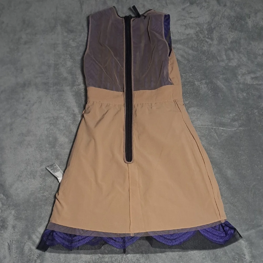 BCBGMaxAzria Navy Patterned Midi Dress - Picture 12 of 16
